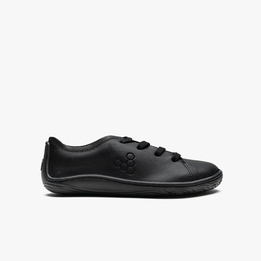 Vivobarefoot Black Addis School Juniors